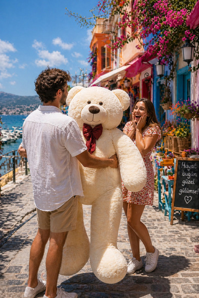 Özgüner Oyuncak 250200 Ekstra Büyük Peluş Ayı – Romantik ve Şık Hediye Seçeneği