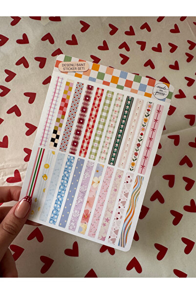 Made in Pieces Desenli Bant Sticker Seti