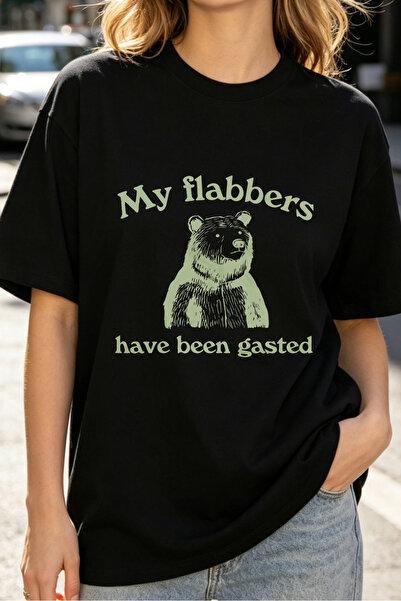 Fleck Womens T Shirts My Flabbers Have Been Gasted Bear Graphic Casual Style