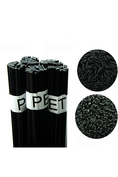 Rosfix Tijă de sudură PET Neagră 100g – 42cm Forme asortate |   320–370 ° C Melt
