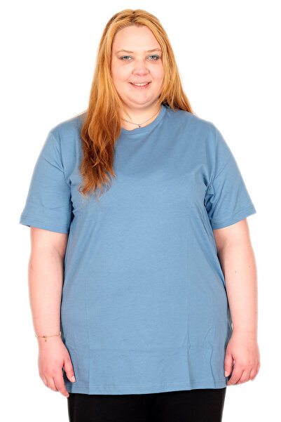 ModeXL Mode XL Real Big Size γυναικείο μπλουζάκι 100% βαμβακερό χτενισμένο βα...