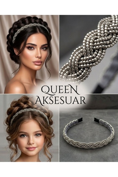 QUEEN AKSESUAR Πολυτελής σχεδίαση, εξαιρετικό αξεσουάρ μαλλιών με χάντρες, με...