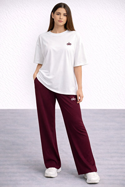 ZAVIXO Women's Oversize 2-Piece Set 100% Cotton Soft Fabric Casual Style