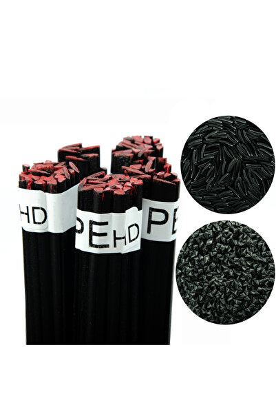 Rosfix Tijă de sudură din plastic - PEHD Negru |   100g 42cm Forme asortate 2...