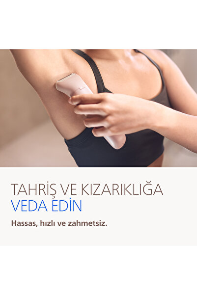 Philips 9000 Serisi BRE718/05 Tüm Vücut Epilatör Seti, Islak&Kuru, Kablosuz, Tıraş Başlığı, Peeling Fırçası