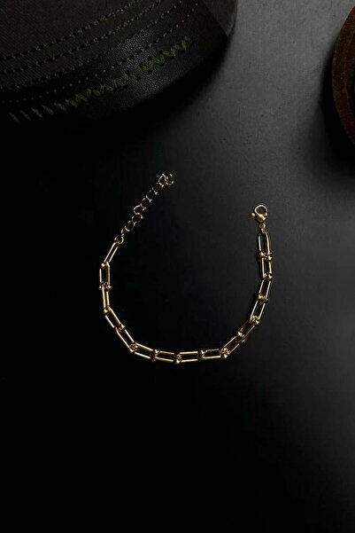 Flaw Wear Hook Sway Zincir Bileklik Altın Sarısı