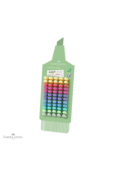 Faber Castell Set de 60 de markere textile Faber-Castell 1546, culori pastela...
