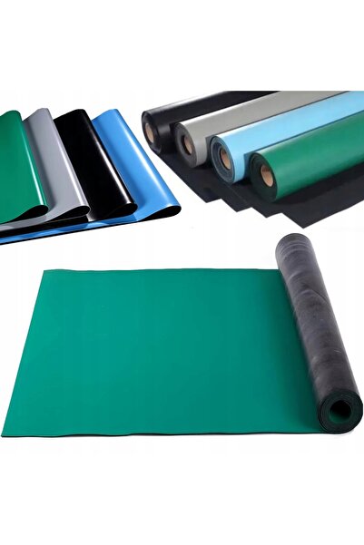 Rosfix Rolă de covor antistatic ESD – Verde 0.6x10m 2mm |   Cauciuc