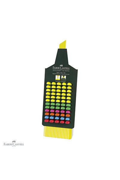 Faber Castell Set de 60 de markere de text Faber-Castell 1548, vârf teșit, 6 ...