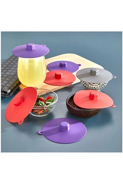 Northern Star 6 pieces silicone vacuum bowl lid airtight breakfast lid 11 cm