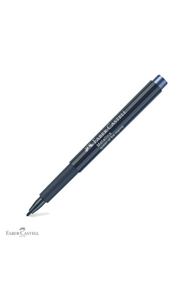 Faber Castell Marker Faber-Castell albastru închis metalic, efect nobil, pent...