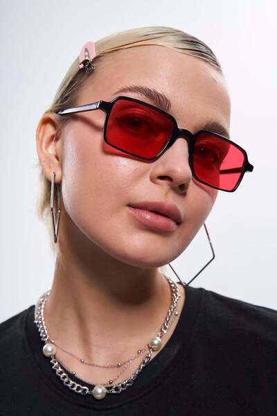 Bilge Karga Samu Black Red Cyclic Balance Glasses