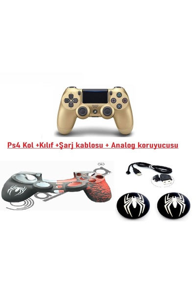 Doreka Ps4 Dualshock Joystick Kol Şarj kablosu Kılıf ve Analog koruyucu