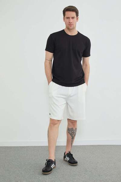 Fulla Moda Σορτς Modal με ελαστική μέση και τσέπες