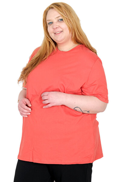 ModeXL Real Plus Size Women's Basic Crew Neck T-Shirt 100% Cotton Combed 2003...