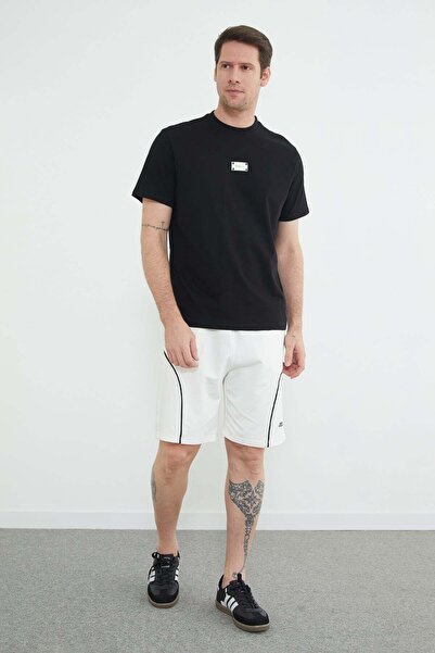 Fulla Moda Pantaloni scurți Coolstyle cu imprimeu Adrenaline și talie elastică