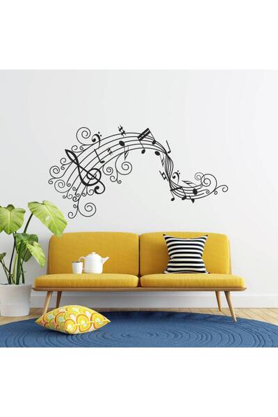 OEM Sticker de perete cu note muzicale