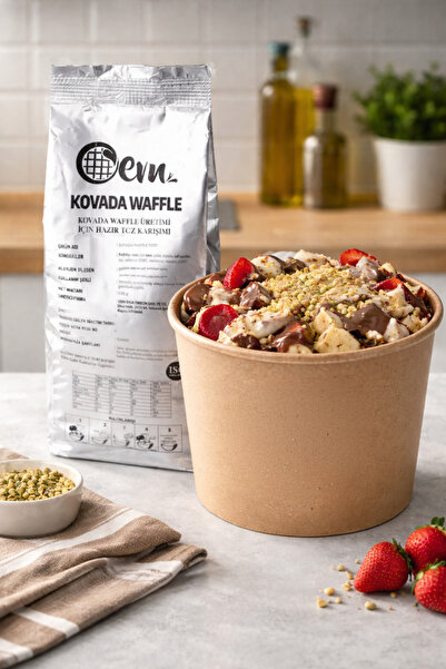 Oem Waffle MYRA Çikolata Kovada Waffle Miks 1160gr 12 li