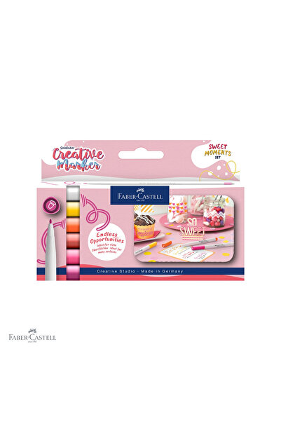 Faber Castell Set de 6 markere creative Faber-Castell Goldfaber Sweet Moments...