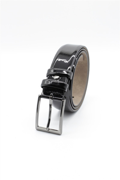 İmza Ανοιχτό Μαύρο Κλασική Ζώνη με Κανονική Πόρπη 1046260006