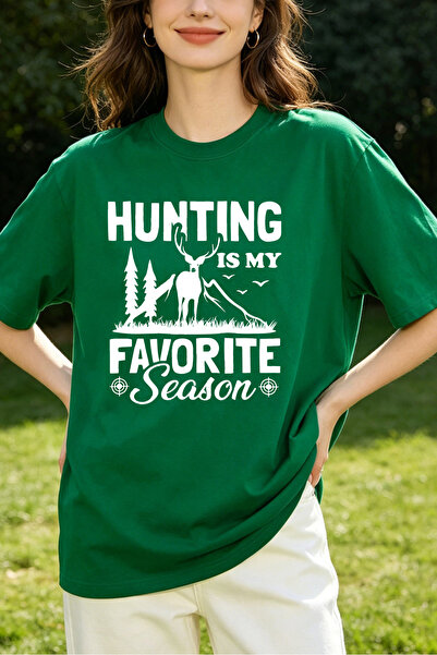 Fleck Womens T Shirts Hunting Is My Favorite Season Outdoor Graphic Tee Casua...