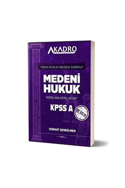A Kadro Yayınları Medeni Hukuk 10.Baskı
