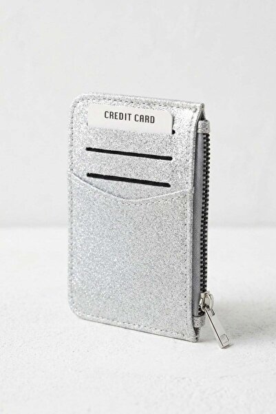 Madmext Γκρι γυναικεία θήκη καρτών με φερμουάρ MG2846