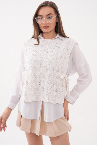 ŞİMAL Women's Yandn Tie-Dye Detailed Knitwear Knitted Sweater 260556 - 265283