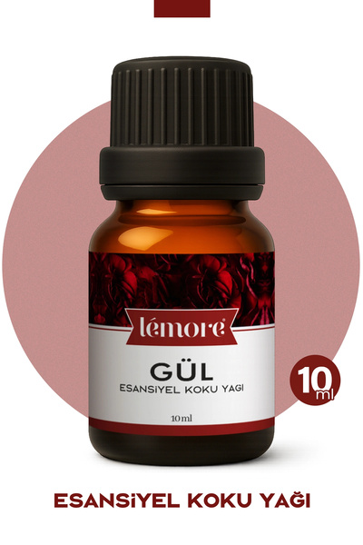 Lemore Gül Koku Yağı Buhurdanlık Yağı Difüzör Esansı Küre 10ml