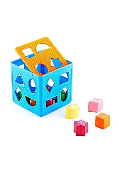 Güçlü Toys Cub sortator cu 11 piese multicolore 14 x14 cm