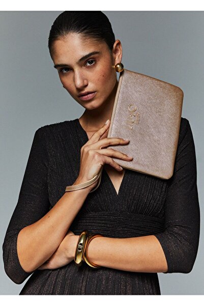 liu.jo Logolu Orta Boy Clutch Çanta