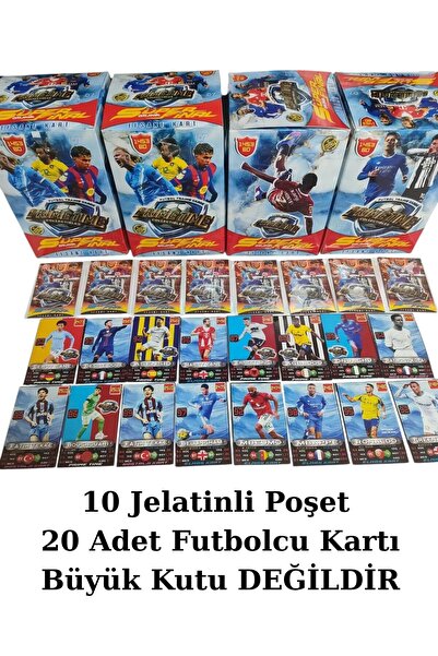 Emrah Gültekin Prime Time Efsane Kart 10 Jelatinli Poşet 20 Futbolcu Kartı Se...