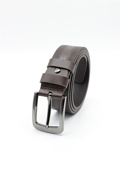 İmza Καφέ Γνήσιο Δέρμα Casual Ζώνη Αναλίνης 4 εκ. 1046260200