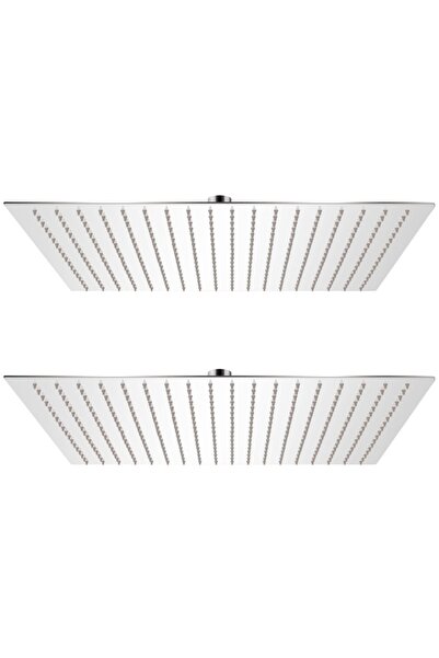 vidaxl Κεφαλή Nτους Βροχή 2 τεμ. 50 x 50 εκ. Αν. Ατσάλι275943