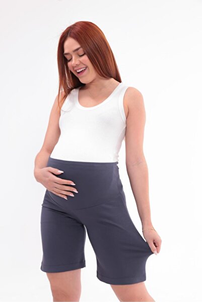 SERRAXXL Σορτς εγκυμοσύνης από ύφασμα Modal τύπου Palazzo Bermuda