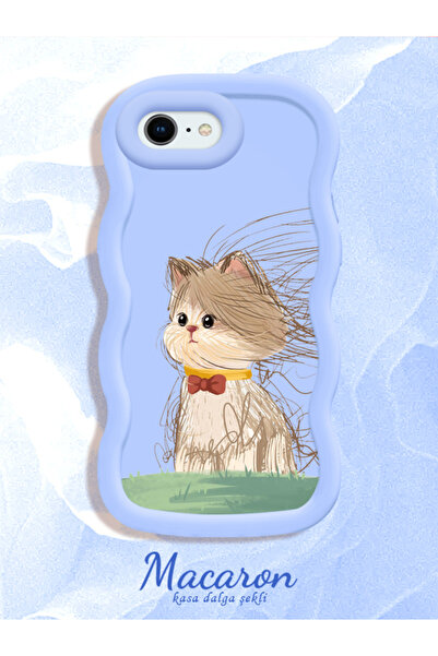 CASEVIBE iPhone 6 Plus/6S Plus Uyumlu Yumuşacık ve şirin kedi desenli şık tel...