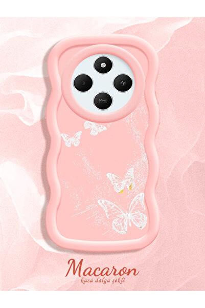 CASEVIBE Xiaomi Redmi 14C 4G/5G Uyumlu Kelebekli, darbeye dayanıklı silikon k...