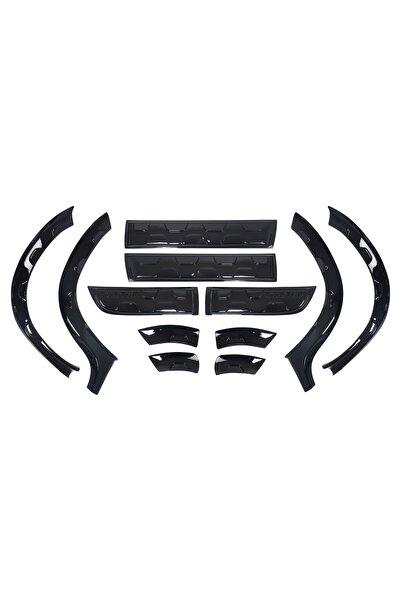 BRSPLAST Dacia Duster Uyumlu 2010-2017 Abs Piano Black Damalı Dodik Seti 12 P...