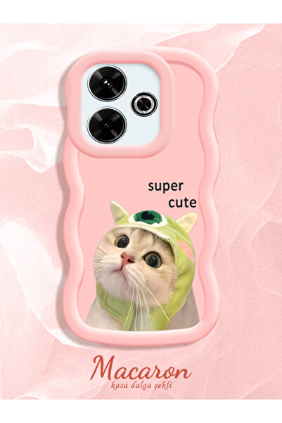 CASEVIBE Xiaomi Redmi 13/13X Uyumlu Şirin kedi desenli, kaliteli ve dayanıklı...