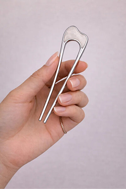 YOYYO Κλιπ μαλλιών 11 εκ. Γαλλικού μοντέλου, με λεπτομέρεια από οστό, δυνατό ...