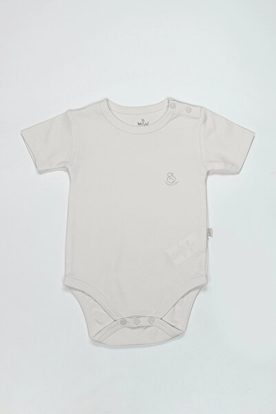Bistyle Organik Natural Basic Style Yarım Kol Body Bs17103 Ekru
