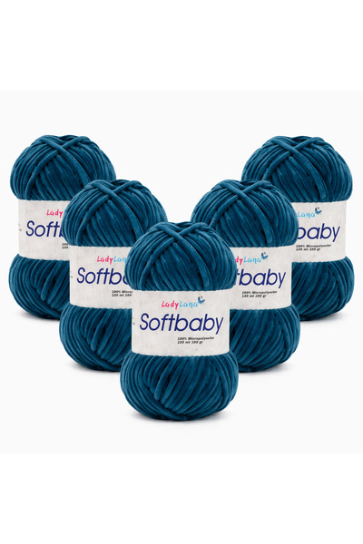 Ladylana SoftBaby (Βελούδινο) Νήμα για πλέξιμο στο χέρι (5 νήματα) 541 HAVACI...