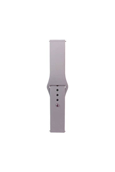 Galaxy Watch 46mm Band Serisi 22mm Klasik Kordon Silikon Strap Kayış-BRSAud Gray