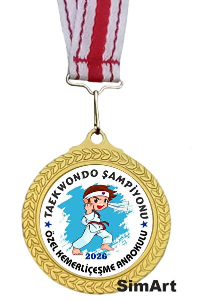 Madalya TEAKWONDO TURNUVASI Erkek Spor Madalyası Okula özel kişiselleştirileb...