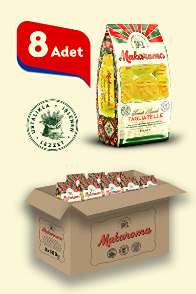 Makaroma Tagliatelle Makarna 500g / 8 Adet