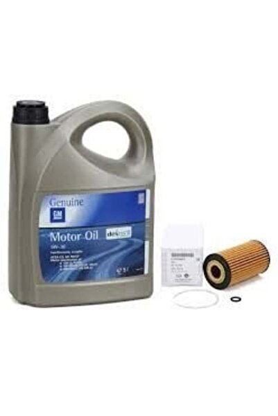 GM Opel / Astra K 1.6 Dizel Alman Dolum 5W-30 5 Litre Motor Yağı ve Yağ Filtr...