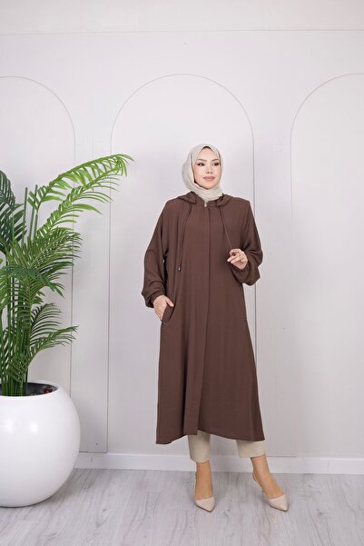 Dayfabric Basic Kapüşonlu Kap | Kahve
