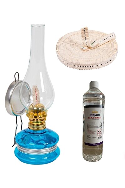 Genel Markalar Nostaljik Dekoratif Gaz Lambası Seti 250 ml Kandil Yakıtı ve F...