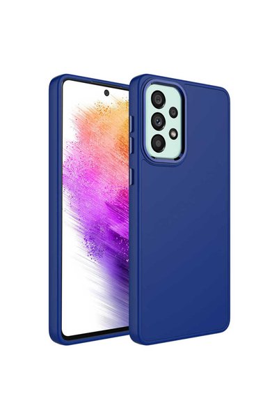 zore Galaxy A33 5g Case Silicone Brsa Luna Cover with Metal Frame and Button ...