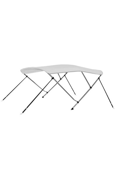 vidaxl Τέντα Σκάφους με 3 Αψίδες Λευκή 183 x 160 x 137 εκ.